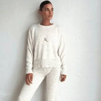 Ziggy Lou | Womens Jumper, Cocoa Fleck
