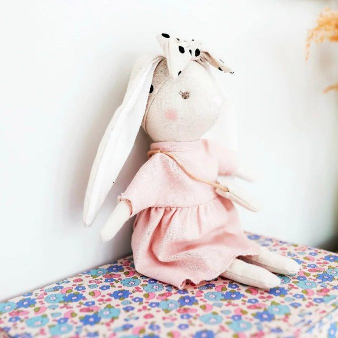 Alimrose | Mini Sofia Bunny Doll, Pink - Image 3