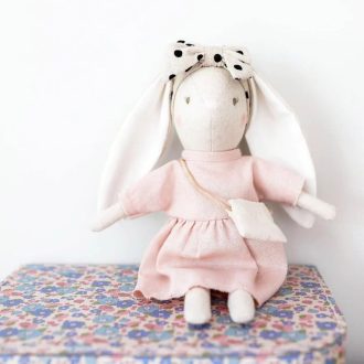 Alimrose | Mini Sofia Bunny Doll, Pink