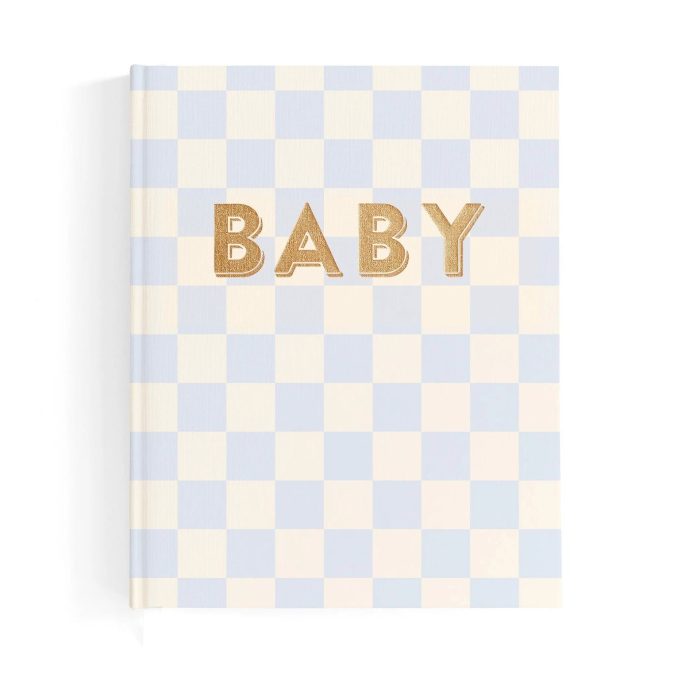 Fox & Fallow | Baby Book, Blue Check