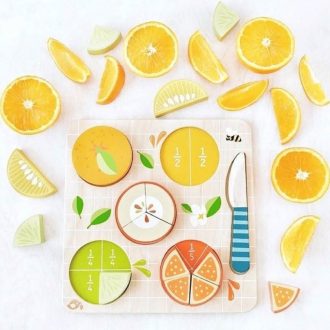 Tender Leaf Toys | Citrus Fractions Puzzle