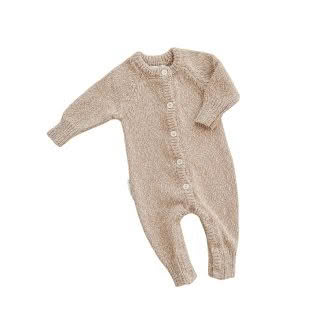 Ziggy Lou | Classic Knit Romper, Almond