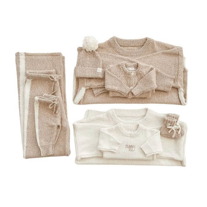 Ziggy Lou | Classic Knit Romper, Almond - Image 3