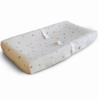 Mushie | Changing Pad Cover, Rainbow