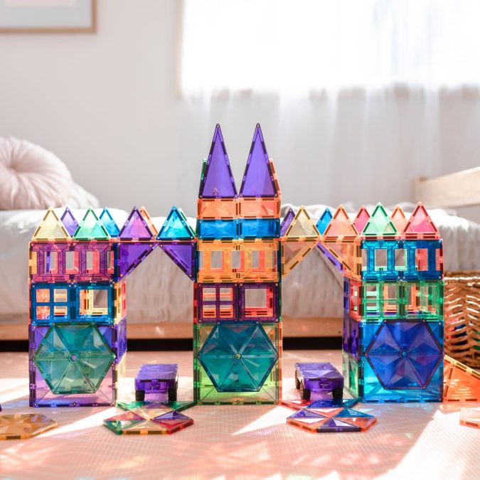 Connetix Magnetic Tiles | 212 Piece Rainbow Mega Pack - Image 4