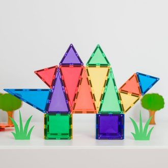 Connetix Magnetic Tiles | 24 Piece Rainbow Mini Pack