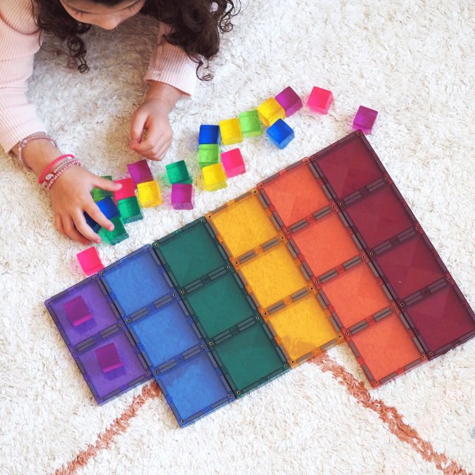 Connetix Magnetic Tiles | 24 Piece Pastel Rectangle Pack - Image 3