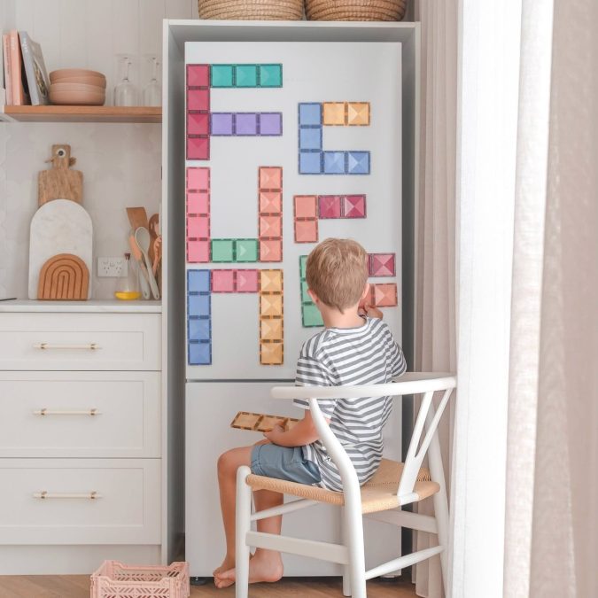 Connetix Magnetic Tiles | 24 Piece Pastel Rectangle Pack - Image 2