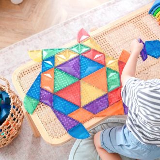 Connetix Magnetic Tiles | 36 Piece Rainbow Shape Extension Pack