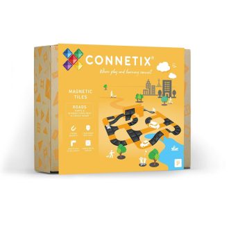 Connetix Magnetic Tiles | 16 Piece Ramps and Intersections Pack