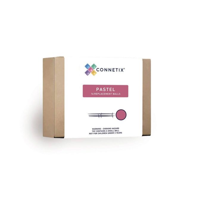 Connetix Magnetic Tiles | 16 Piece Pastel Ball Pack