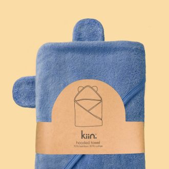 Kiin | Hooded Towel, Blue Shadow