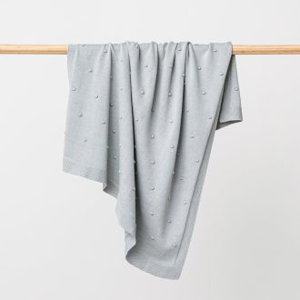Over the Dandelions | Billie Organic Blanket, Sea