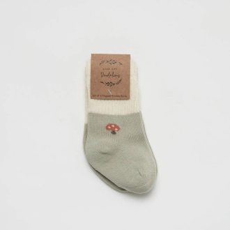 Over the Dandelions | Baby Socks, Mushroom (2 Pack)