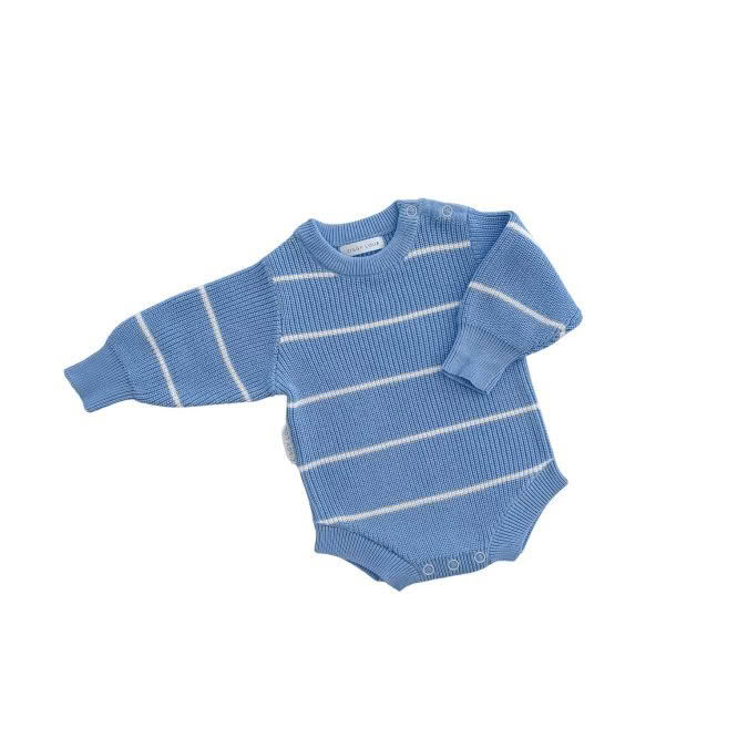 Ziggy Lou | Bubble Romper, River Stripe
