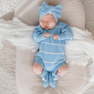 Ziggy Lou | Bubble Romper, River Stripe