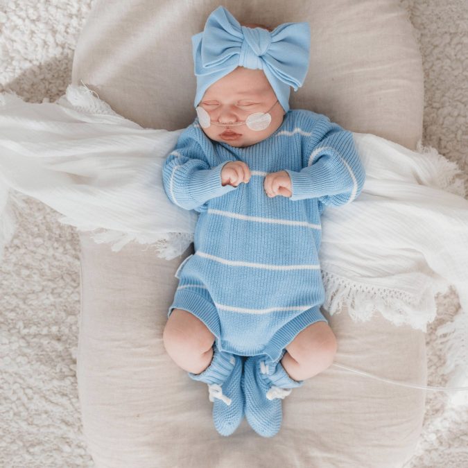 Ziggy Lou | Bubble Romper, River Stripe - Image 2