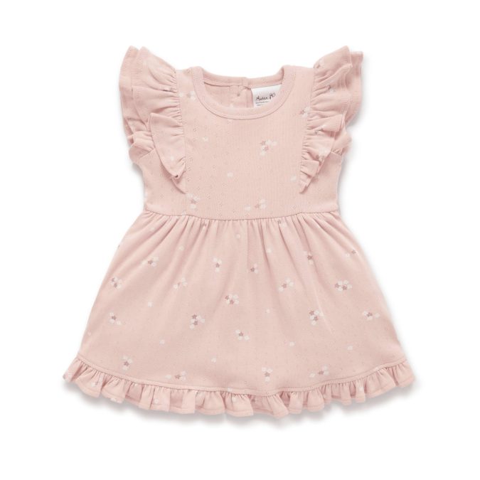 Aster & Oak | Pointelle Ruffle Dress