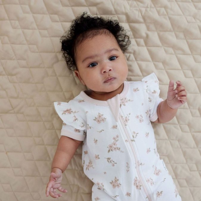 Aster & Oak | Zipped Romper, Blossom - Image 3