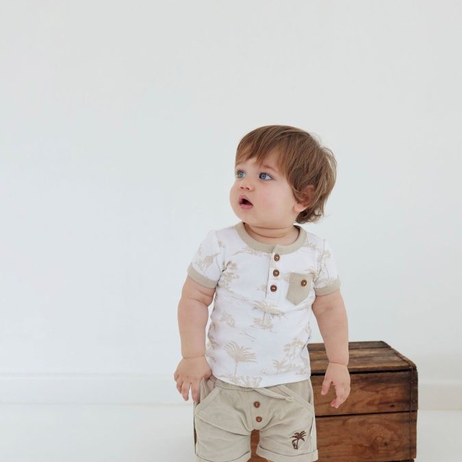 Aster & Oak | Cord Shorts, Sand - Image 2