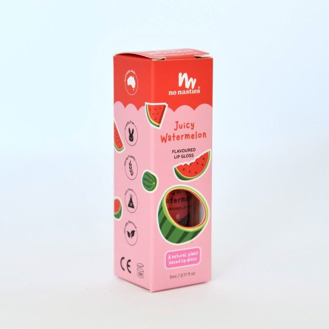 No Nasties | Natural Lip Gloss, Watermelon - Image 3