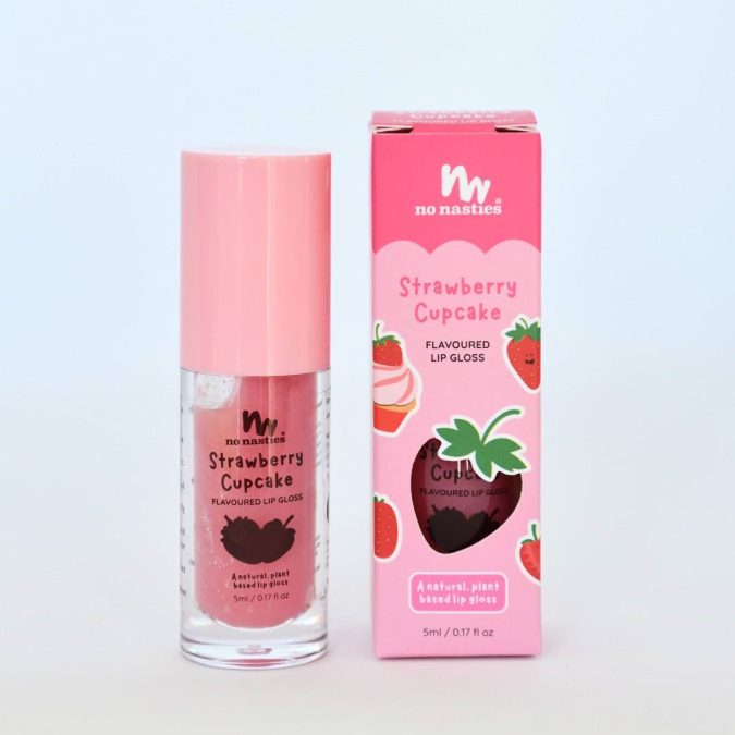 No Nasties | Natural Lip Gloss, Strawberry Cupcake - Image 2
