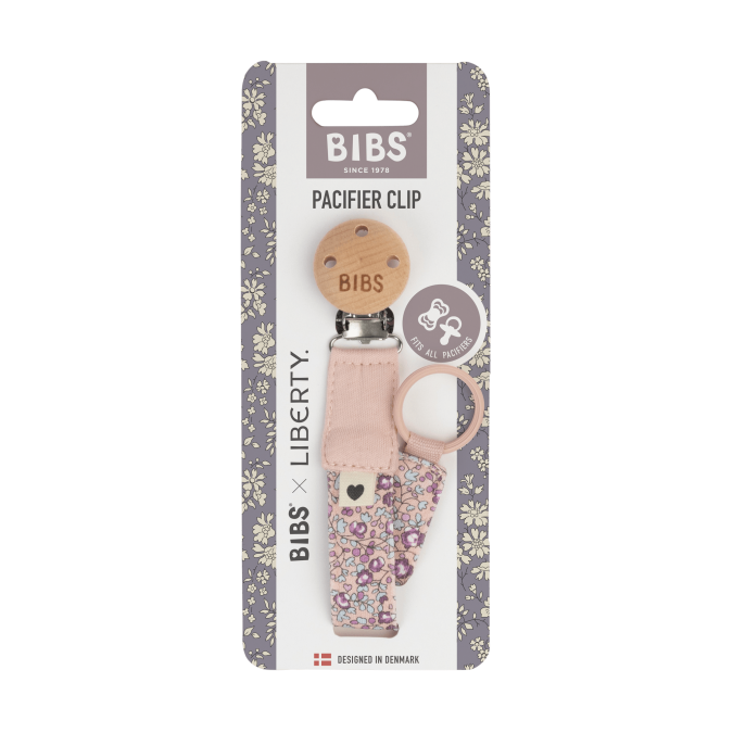 BIBS | Pacifier Liberty Clip, Eloise & Blush - Image 2
