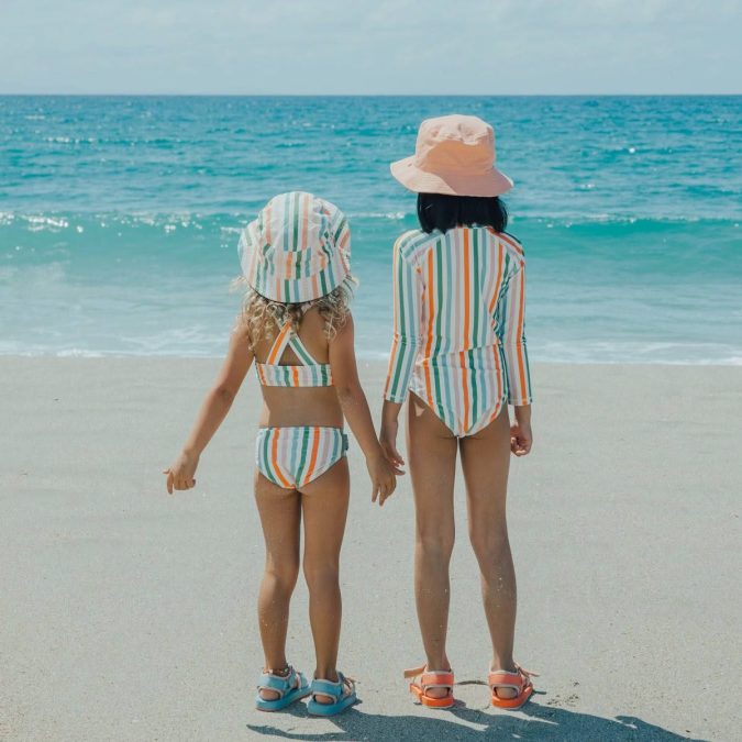 CRYWOLF | Long Sleeve Swimsuit, Summer Stripe - Image 5