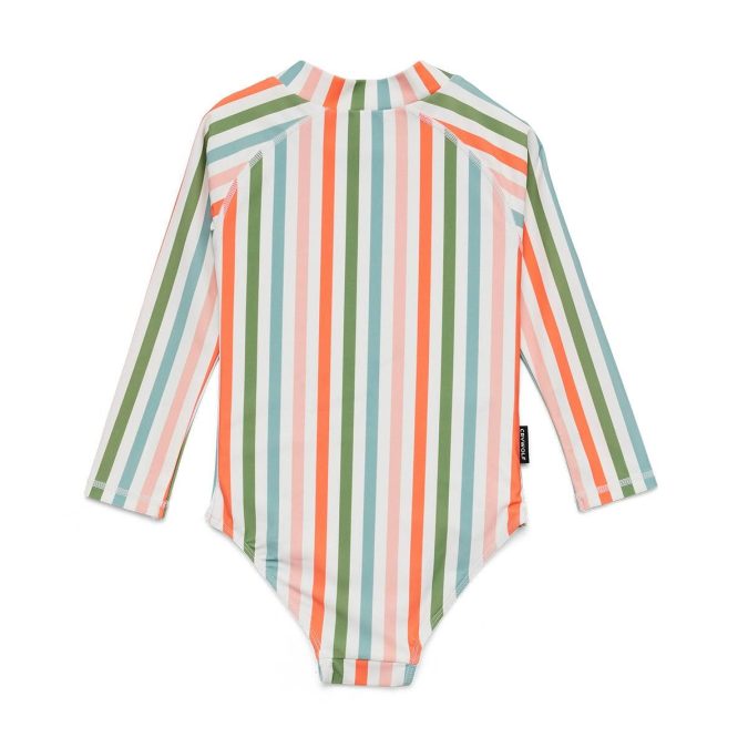 CRYWOLF | Long Sleeve Swimsuit, Summer Stripe - Image 6