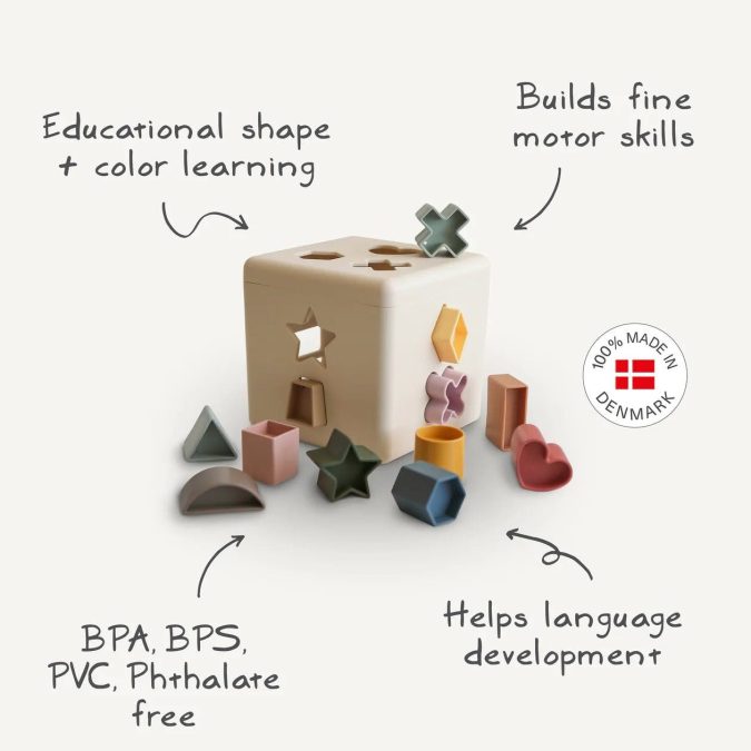 Mushie | Shape Sorting Box - Image 6