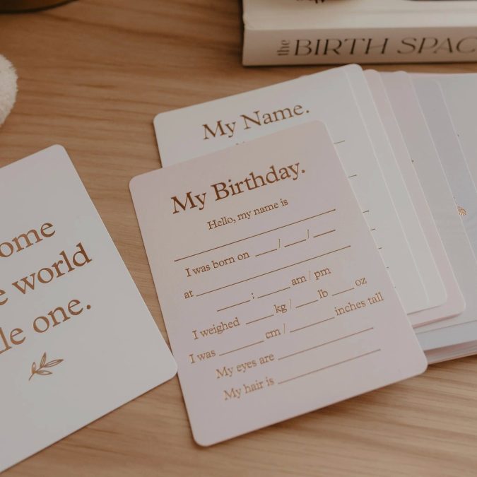 Fox & Fallow | Baby Milestone Cards, Cream - Image 5