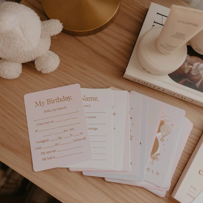 Fox & Fallow | Baby Milestone Cards, Cream - Image 4