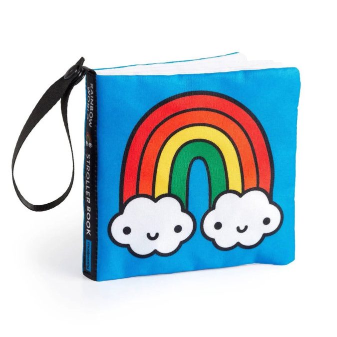 Mudpuppy | Crinkle Stroller Book, Rainbow World - Image 5