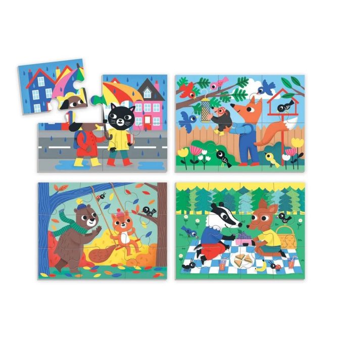 Mudpuppy | 4-in-a-Box Puzzle Set, Kindness - Image 2