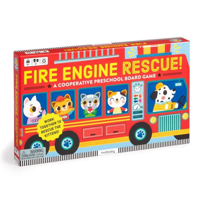 Mudpuppy | Board Game, Fire Engine Rescue - Image 7