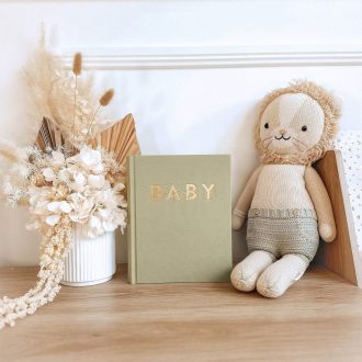 Fox & Fallow | Mini Baby Book, Sage