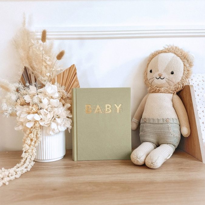 Fox & Fallow | Mini Baby Book, Sage - Image 2