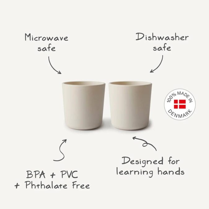 Mushie | Dinnerware Cup (Set of 2), Smoke - Image 5