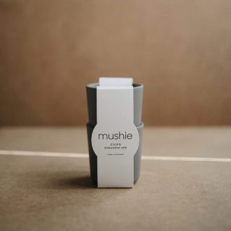 Mushie | Dinnerware Cup (Set of 2), Smoke
