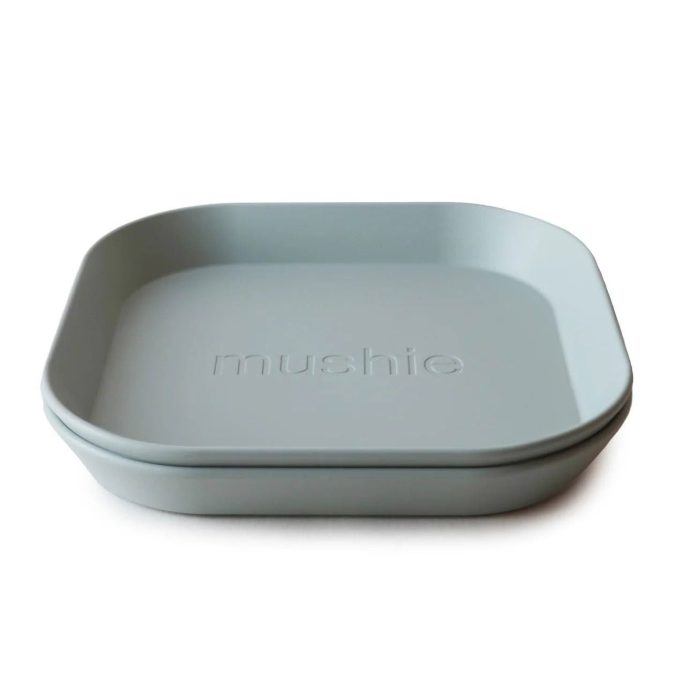 Mushie | Dinner Plate Square (Set of 2), Sage - Image 2
