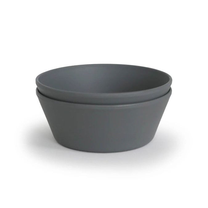 Mushie | Dinner Bowl Round (Set of 2), Smoke - Image 2