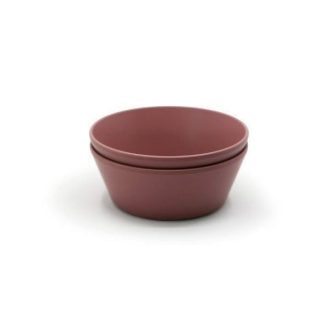 Mushie | Dinner Bowl Round (Set of 2), Woodchuck