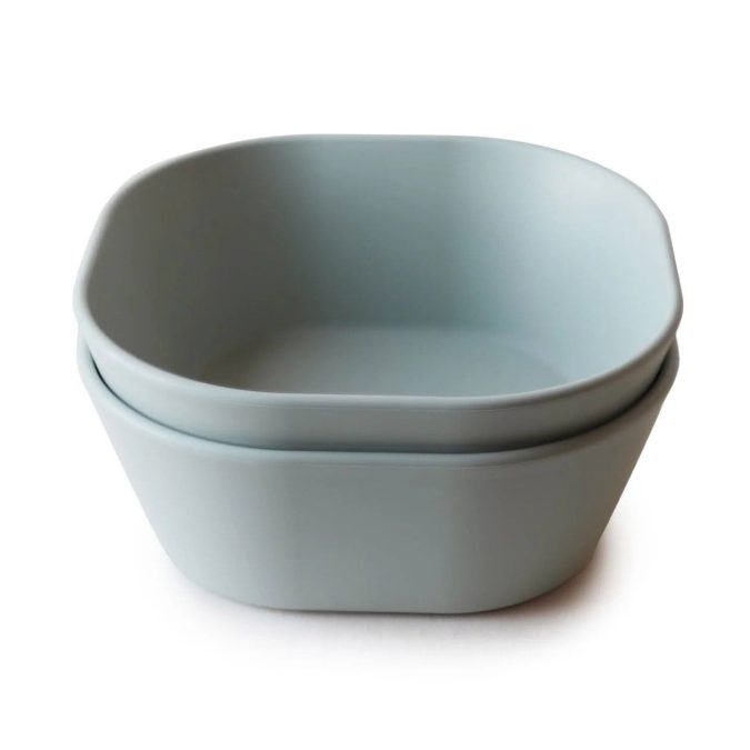 Mushie | Dinner Bowl Square (Set of 2), Sage - Image 2