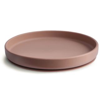 Mushie | Silicone Suction Plate, Cloudy Mauve