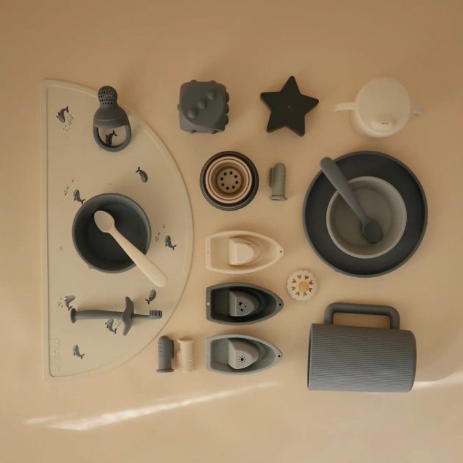Mushie | Silicone Suction Plate, Tradewinds - Image 3