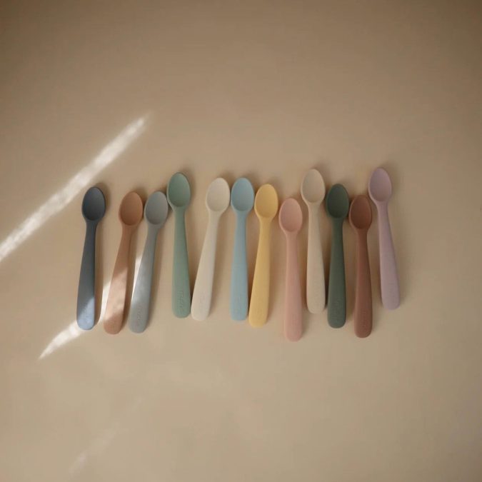 Mushie | Silicone Spoon, Tradewinds (Set of 2) - Image 3