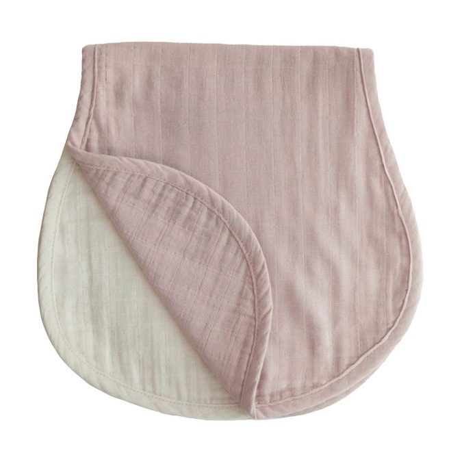 Mushie | Burp Cloth (Set of 2), Blush/Fog