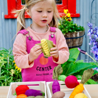 Tara Treasures | Felt Vegetables and Fruits Play Set A (14pc)