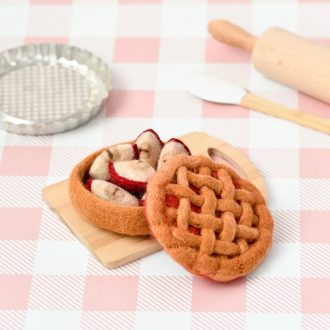 Tara Treasures | Felt Play Food, Apple Pie