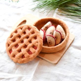Tara Treasures | Felt Play Food, Apple Pie